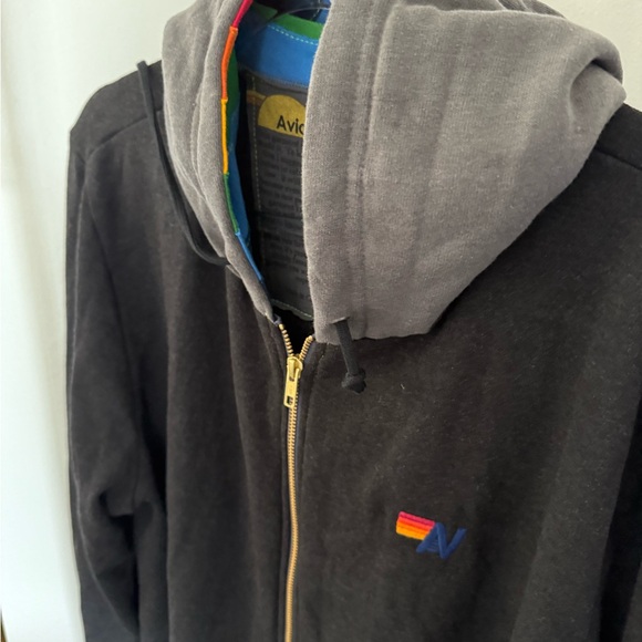 Aviator Nation Unisex Rare Rainbow Hoodie - XXL - Picture 2 of 4